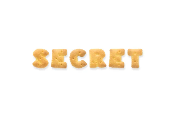 Sušenky Cookie dopis slovo tajná abeceda — Stock fotografie