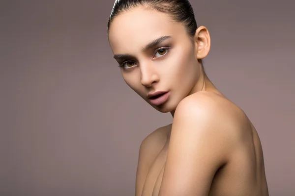 Frauen-Make-up als Kunst — Stockfoto