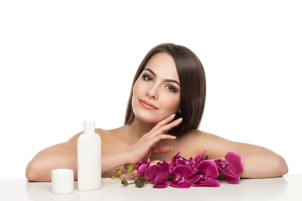 Care for young skin — Stock Photo, Image