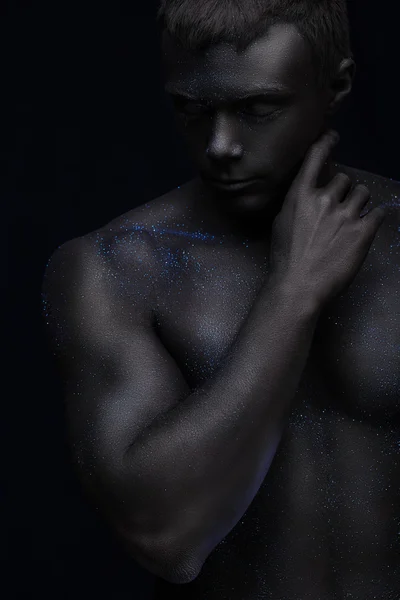 Siyah bir adam portresi — Stok fotoğraf