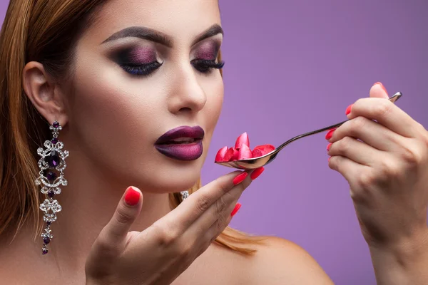 Make-up zonder grenzen — Stockfoto