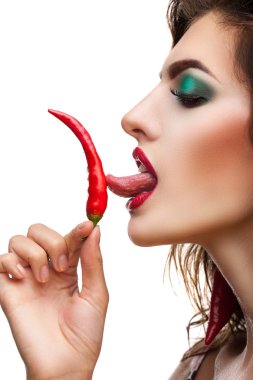 seksi ve sıcak kadın
