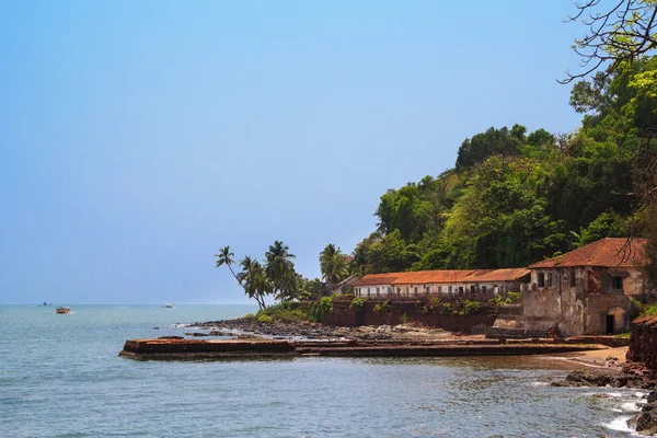 Prisão Central Aguada Goa, Índia. A prisão central é um passeio de descida de Fort Aguada . — Fotografia de Stock