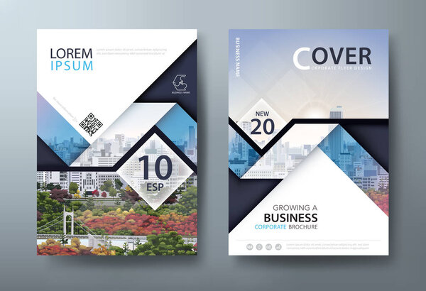 Дизайн брошюры годового отчета, презентация брошюры, шаблоны обложек книг, макет формата А4. вектор.