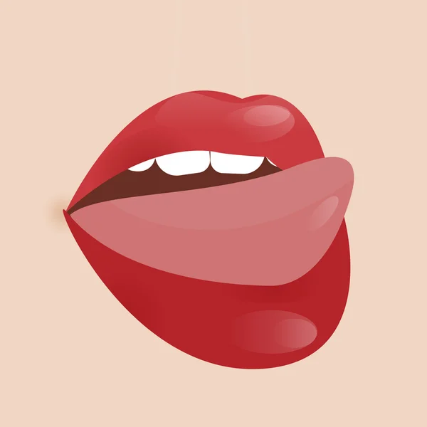 Glamour vector lip pictogram — Stockvector