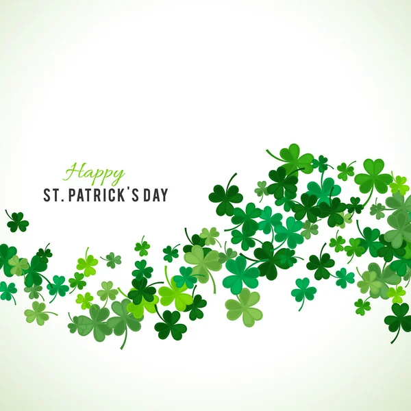 St Patricks Day background. Illustration vectorielle — Image vectorielle