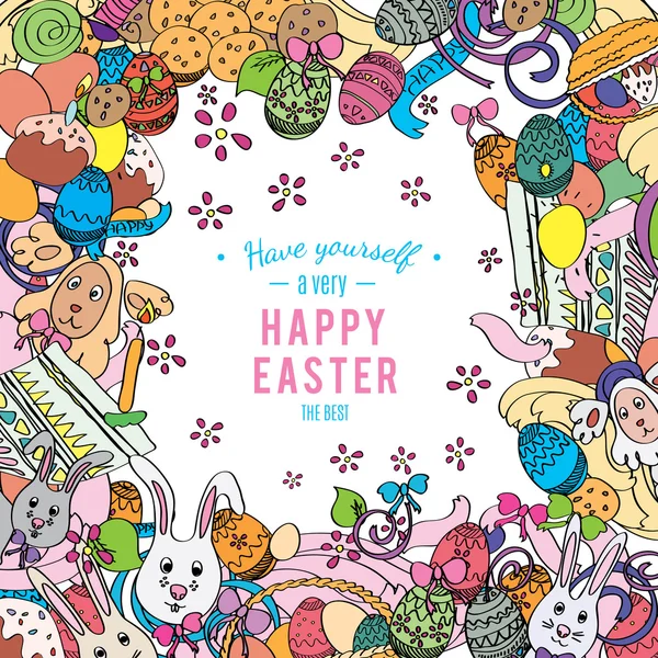 Awesome Happy Easter card in vector — Wektor stockowy