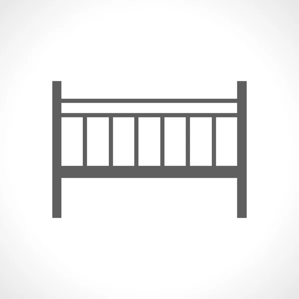 Baby cot icon isolated on white background — Wektor stockowy
