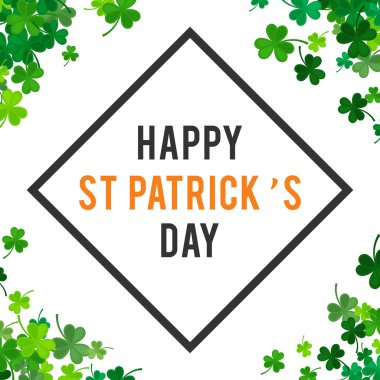 St Patricks günü arka plan. Vektör çizim