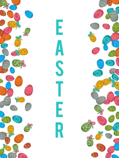 Colorful easter egg isolated on white background. Vector illustration — Stock Vector