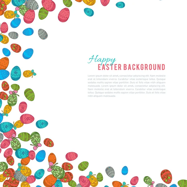 Colorful easter egg isolated on white background. Vector illustration — Stock Vector