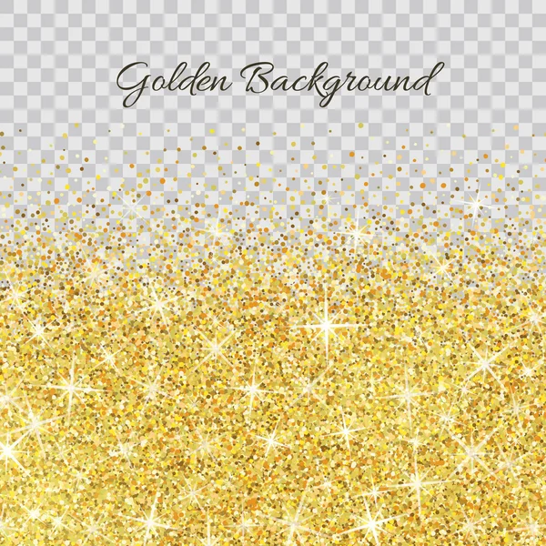Gouden glitter textuur met sparkles — Stockvector