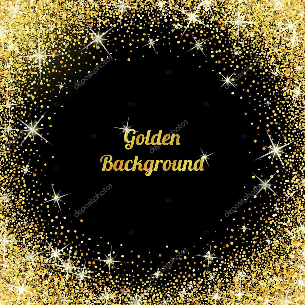 Gold glitter texture with sparkles Stock Vector by ©Kannaa 102106344