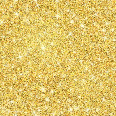 Gold glitter texture with sparkles clipart