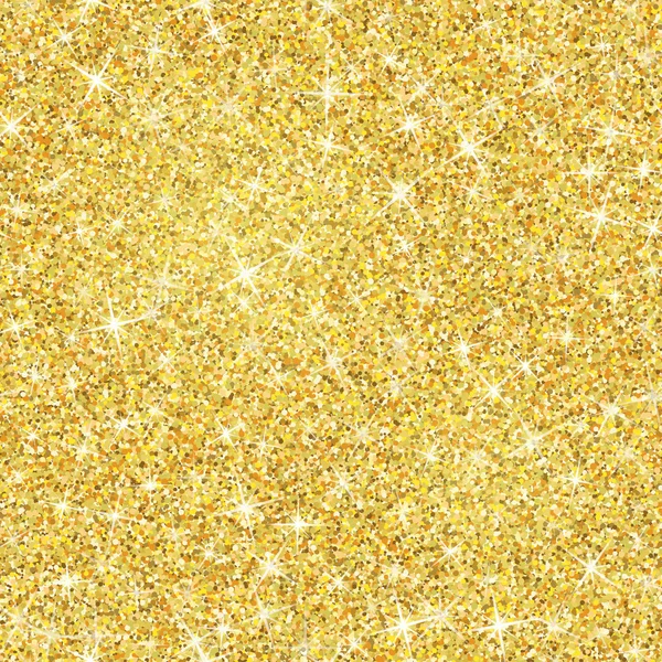 Guld glitter textur med gnistrar — Stock vektor