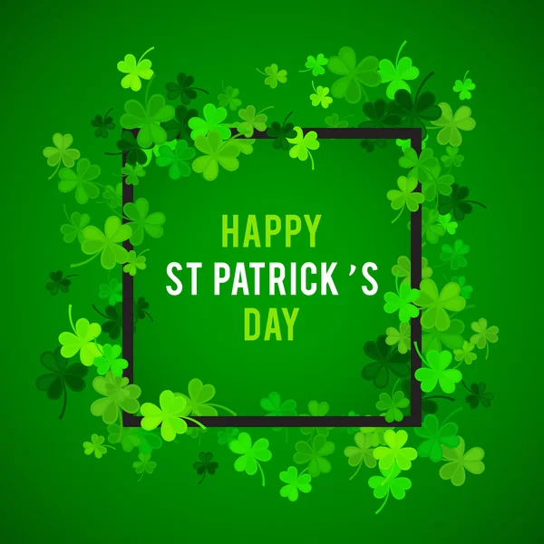 St Patricks Day background. Illustration vectorielle — Image vectorielle