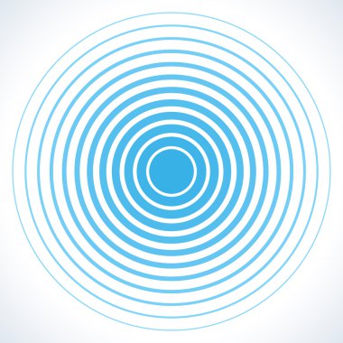 Eşmerkezli daire elemanları. Radar ekranı