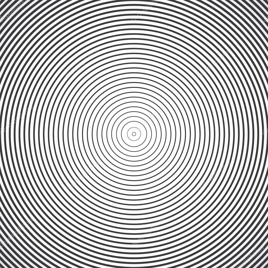 Concentric circle elements. Vector illustration for sound