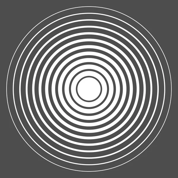 Koncentriska cirkel element. Vektor illustration för ljud — Stock vektor