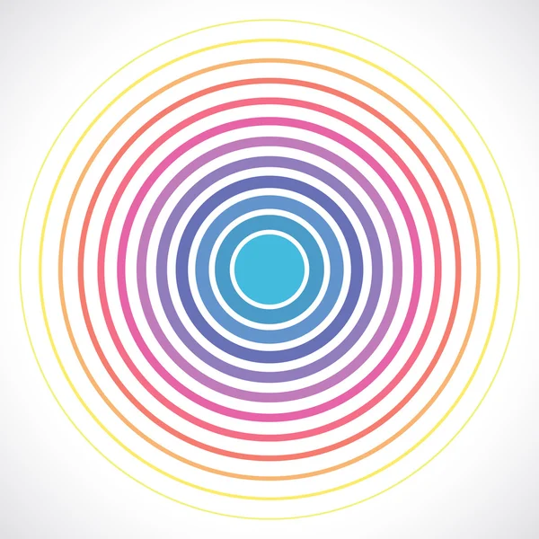 Concentric circle elements. Vector illustration for sound — Stock Vector