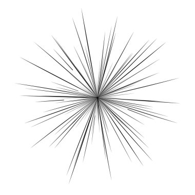 Manga çizgi roman flaş patlama radyal çizgiler arka plan.