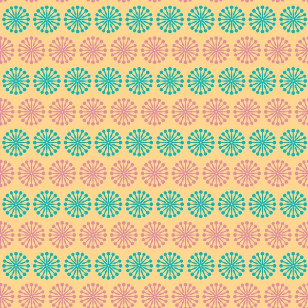 Vintage turquiose seamless pattern. — Stock Vector