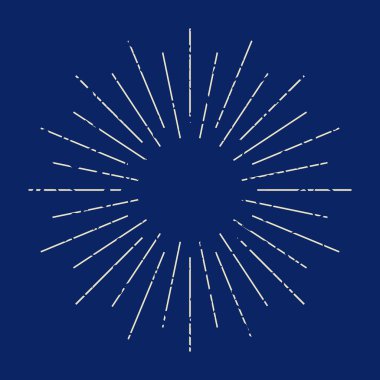 Güneş dekorasyon öğe soyut ray