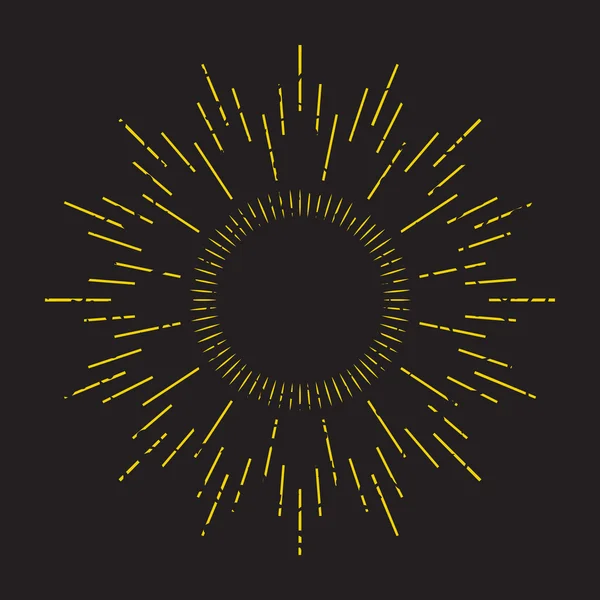 Güneş dekorasyon öğe soyut ray