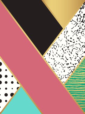 Soyut sanat desen. Vektör çizim moda tasarımı için.