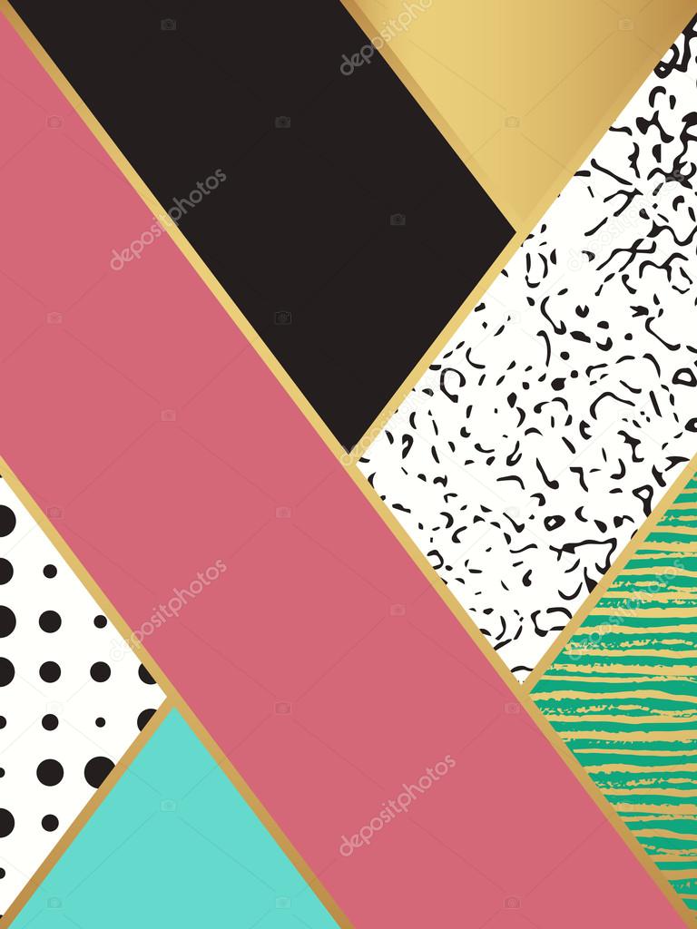 Sfondo carino forma Struttura verniciata a mano Decorazione di sfondo retr² Scatola decorativa Cartolina di pennello Colori bianco e nero