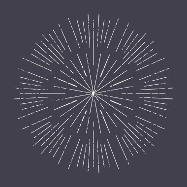 Güneş dekorasyon öğe soyut ray