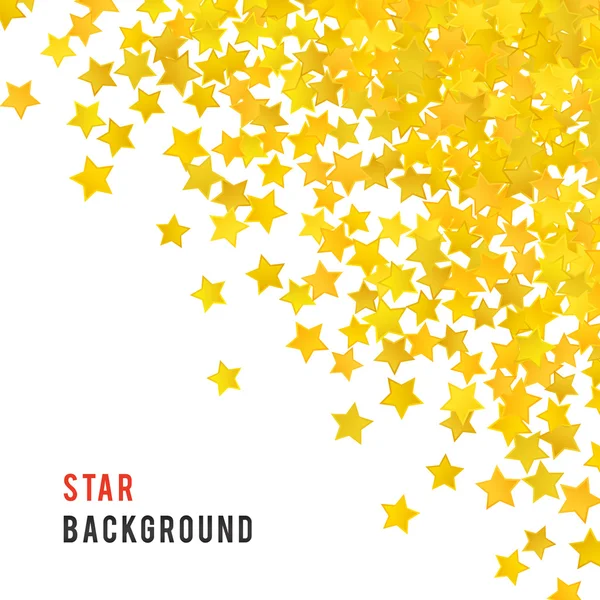 Abstract yellow star background. Vector illustration — Stock Vector