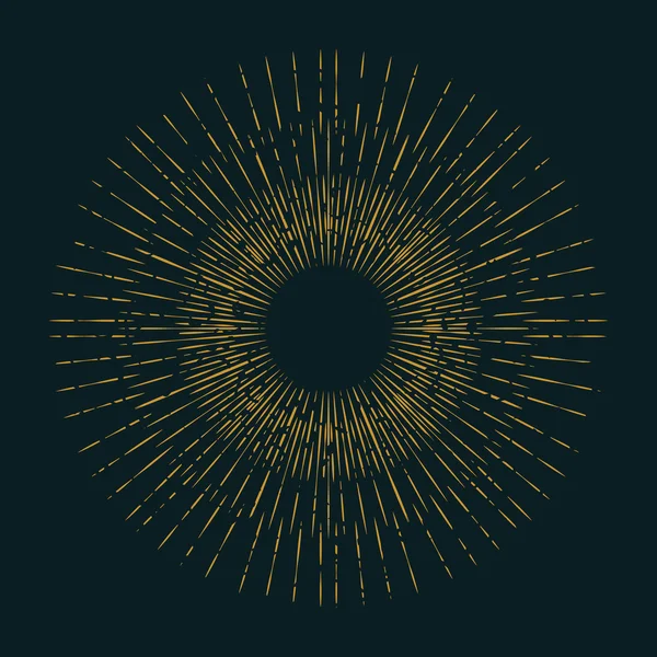 Güneş dekorasyon öğe soyut ray