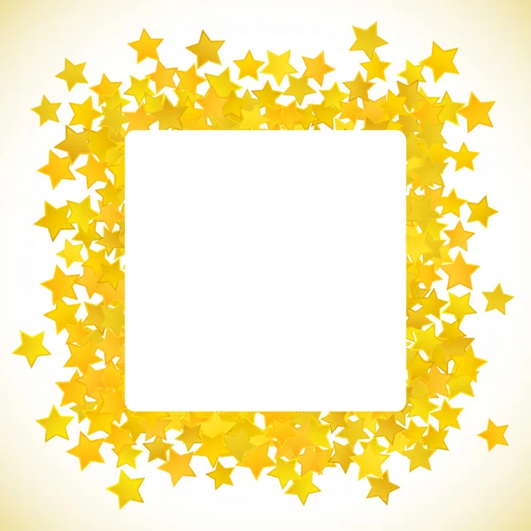 Abstract yellow star background. Vector illustration — Stock Vector