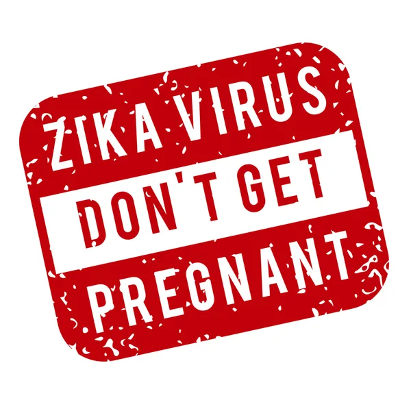 Red and white Zika Virus stamp. — Stock Photo, Image