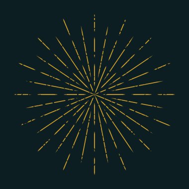 Güneş dekorasyon öğe soyut ray