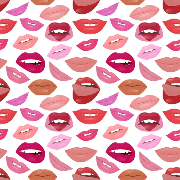 Glamour dudaklar desen ile farklı ruj renkleri