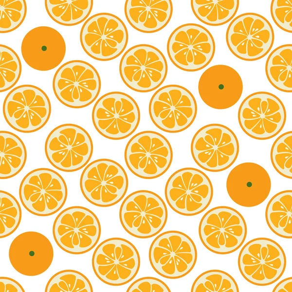 Lindo patrón sin costura con rodajas de naranja — Foto de Stock