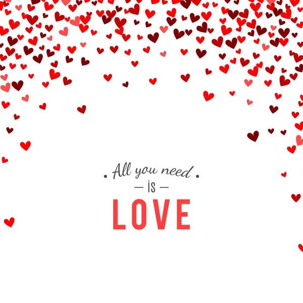 Romantiska rött hjärta bakgrund. illustration — Stockfoto