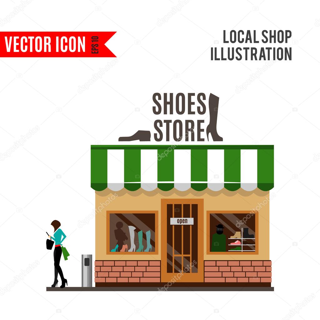 Shoe Store Building Clipart