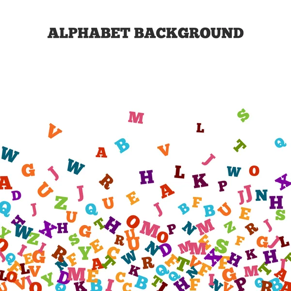 Marco de ornamento de alfabeto negro abstracto aislado sobre fondo blanco — Vector de stock