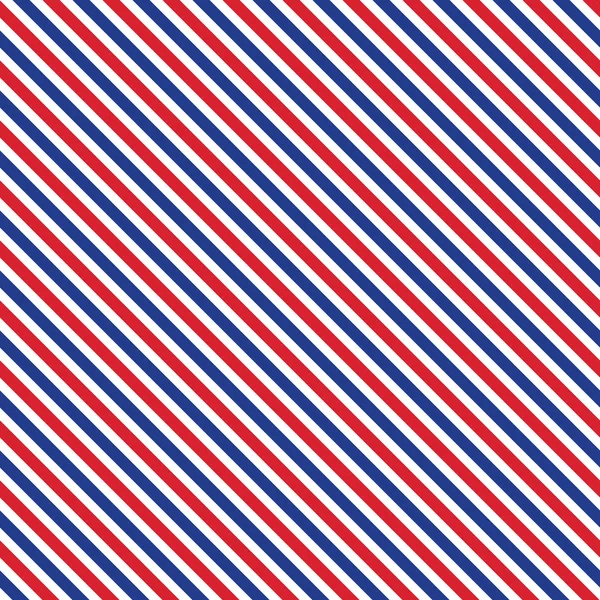 Patriotique rouge, blanc, bleu motif géométrique sans couture — Image vectorielle