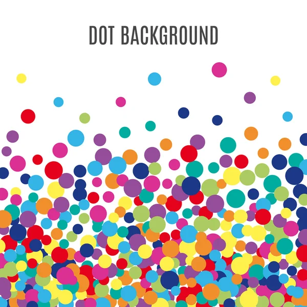 Colorful abstract dot background — Stock Vector