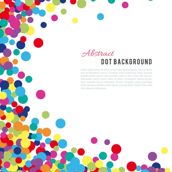 Kleurrijke abstracte dot achtergrond — Stockvector