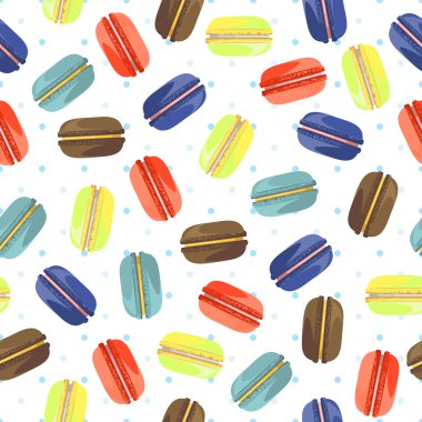 Lezzetli macaroons ile Seamless Modeli