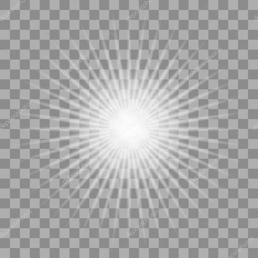 Weiss Gluhendes Licht Platzt Auf Transparentem Hintergrund Vektorgrafik Lizenzfreie Grafiken C Kannaa 113182068 Depositphotos