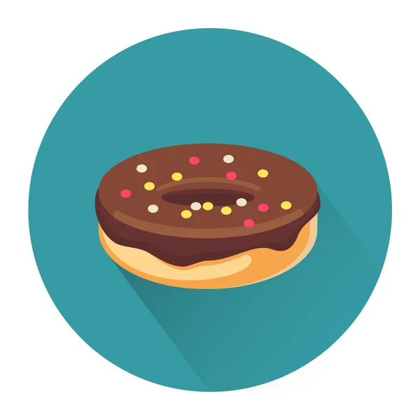 Kresleného dezertní dort ikona — Stockový vektor