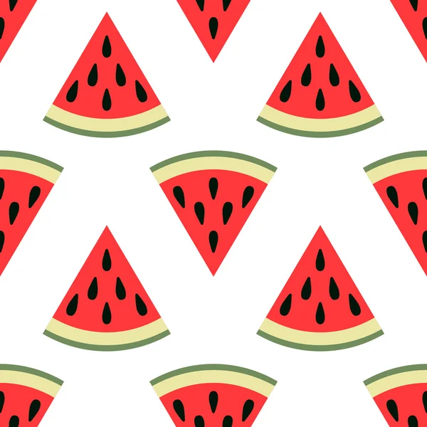 Cute seamless watermelon pattern — Stock Vector