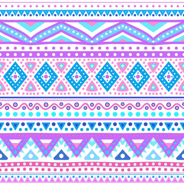 Tribal etnische naadloze streeppatroon. vectorillustratie — Stockvector