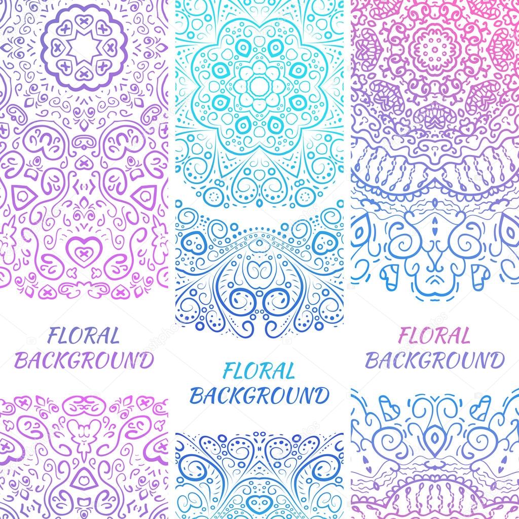 Tribal ethnic vintage banners. Illustration for your cute Stock Vector  Image by ©Kannaa #53946287
